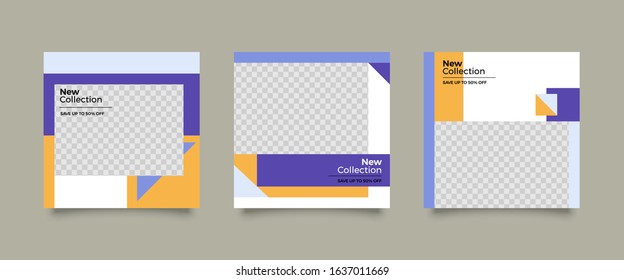 Editable Modern Template. Discount Promo Template. Social Media Post Template. Social Media Banner