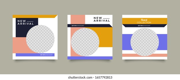 Editable Modern Template. Discount Promo Template. Social Media Post Template. Social Media Banner