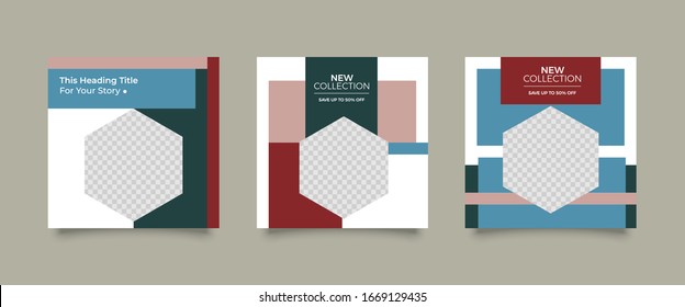 Editable Modern Template. Discount Promo Template. Social Media Post Template. Social Media Banner
