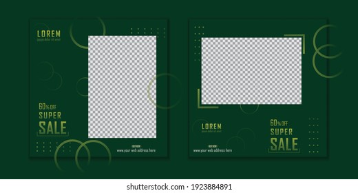 Editable Modern Template. Discount Promo Template. Social Media Post Template.