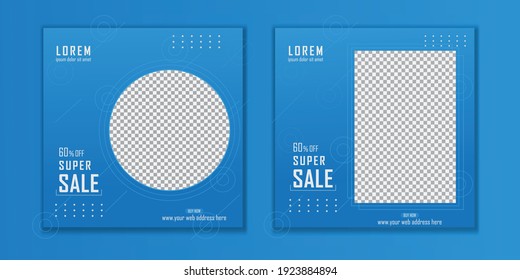 Editable Modern Template. Discount Promo Template. Social Media Post Template.
