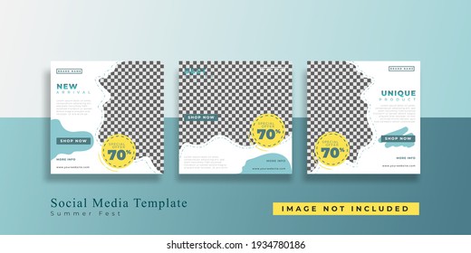 Editable Modern Template. Discount Promo Template. Social Media Post Template. Social Media post summer feast