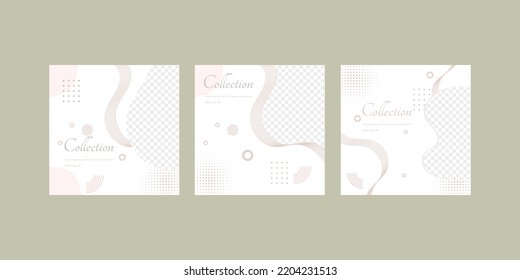 Editable Modern Template. Discount Promo Template for Social Media Post, banner. Elegant sale and discount backgrounds with abstract pattern. Vector cover.