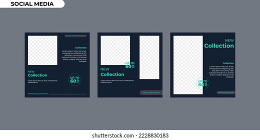 Editable Modern Template. Discount Promo Template for Social Media Post, banner. Elegant sale and discount backgrounds with abstract pattern. Vector cover.