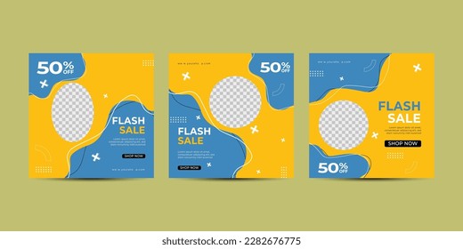 Editable Modern Template. Discount Promo Template for Social Media Post, banner. Elegant sale and discount backgrounds with abstract pattern. Vector cover.