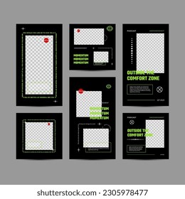 Plantilla Moderna editable. Plantilla de promoción de descuento. Plantilla de publicación de medios sociales. Banner de medios sociales