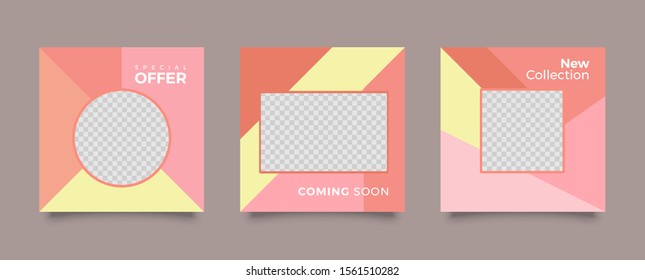 Editable Modern Template. Social Media Post. Discount Promo Template. Multipurpose Banner Social Media.