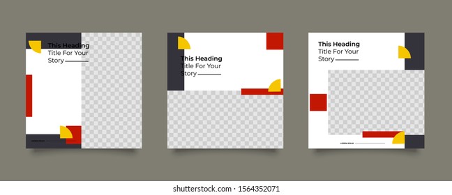 Editable Modern Template. Social Media Post. Discount Promo Template. Multipurpose Banner Social Media.
