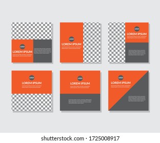plantilla moderna editable para publicaciones en medios sociales, promoción, banner web - Vector