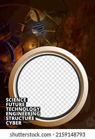 Editable modern template for social media. Promo template for your products. Social media banner with futuristic technology background, vector.