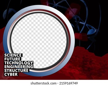 Plantilla moderna editable para medios sociales. Plantilla de promoción para sus productos. Banner de medios sociales con fondo tecnológico futurista, vector.