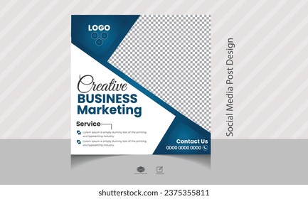 Editable Modern Template.  Social Media Post Template. Social Media Banner