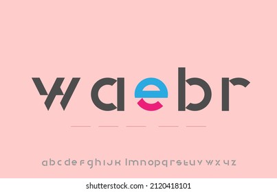 editable modern unique minimal alphabet small letter logo design