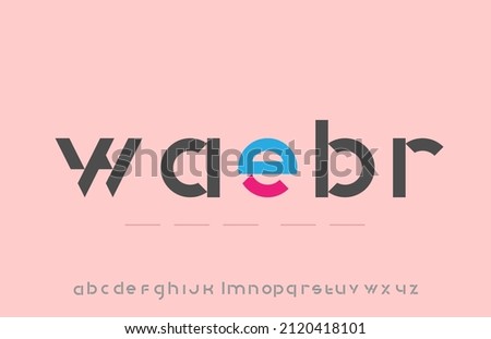 editable modern unique minimal alphabet small letter logo design Stock fotó © 