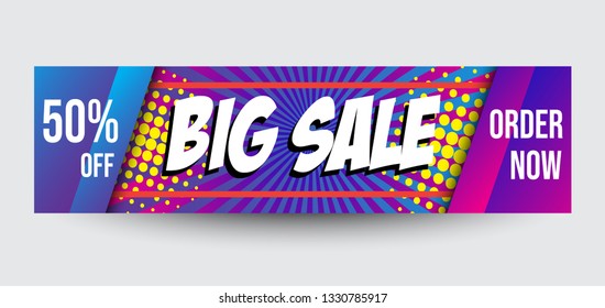 editable modern vector banner concept, simple design