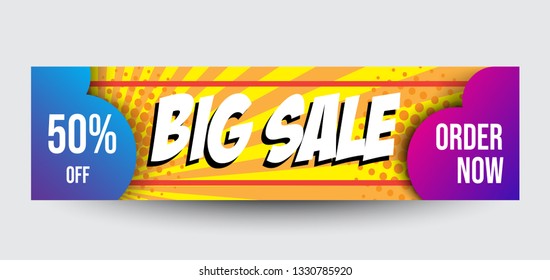 editable modern vector banner concept, simple design
