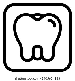 Editable molar, premolar, tooth vector icon. Dentistry, healthcare, medical. Part of a big icon set family. Perfect for web and app interfaces, presentations, infographics, etc