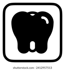 Editable molar, premolar, tooth vector icon. Dentistry, healthcare, medical. Part of a big icon set family. Perfect for web and app interfaces, presentations, infographics, etc