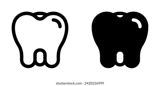 Editable molar, premolar, tooth vector icon. Dentistry, healthcare, medical. Part of a big icon set family. Perfect for web and app interfaces, presentations, infographics, etc