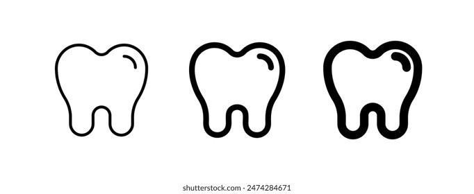 Editable molar, premolar, tooth vector icon. Dentistry, healthcare, medical. Part of a big icon set family. Perfect for web and app interfaces, presentations, infographics, etc