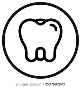 Editable molar, premolar, tooth vector icon. Dentistry, healthcare, medical. Part of a big icon set family. Perfect for web and app interfaces, presentations, infographics, etc