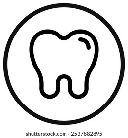 Ícone molar, pré-molar e vetorial dentário editável. Odontologia, saúde, medicina. Parte de uma grande família de conjuntos de ícones. Perfeito para interfaces web e app, apresentações, infográficos, etc