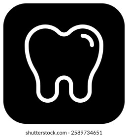 Editable molar, premolar, tooth vector icon. Dentistry, healthcare, medical. Part of a big icon set family. Perfect for web and app interfaces, presentations, infographics, etc