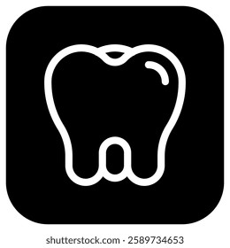 Editable molar, premolar, tooth vector icon. Dentistry, healthcare, medical. Part of a big icon set family. Perfect for web and app interfaces, presentations, infographics, etc