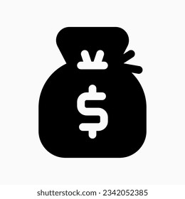 Editable money bag, money sack vector icon. Part of a big icon set family. Finance, business, investment, accounting. Perfect for web and app interfaces, presentations, infographics, etc