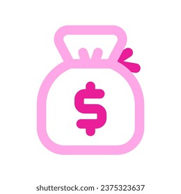 Editable money bag, money sack vector icon. Part of a big icon set family. Finance, business, investment, accounting. Perfect for web and app interfaces, presentations, infographics, etc