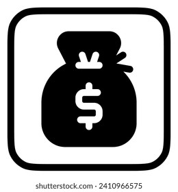 Editable money bag, money sack vector icon. Part of a big icon set family. Finance, business, investment, accounting. Perfect for web and app interfaces, presentations, infographics, etc