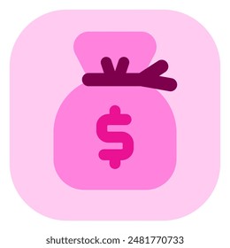 Editable money bag, money sack vector icon. Part of a big icon set family. Finance, business, investment, accounting. Perfect for web and app interfaces, presentations, infographics, etc