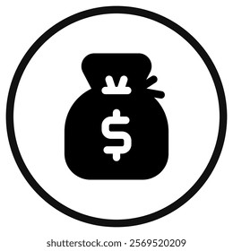 Editable money bag, money sack vector icon. Part of a big icon set family. Finance, business, investment, accounting. Perfect for web and app interfaces, presentations, infographics, etc