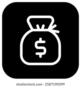 Editable money bag, money sack vector icon. Part of a big icon set family. Finance, business, investment, accounting. Perfect for web and app interfaces, presentations, infographics, etc