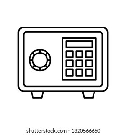 editable money case outline vector icon, modern concept