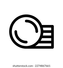 Editable money, coin stack vector icon. Part of a big icon set family. Perfect for web and app interfaces, presentations, infographics, etc