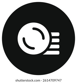 Editable money, coin stack vector icon. Part of a big icon set family. Perfect for web and app interfaces, presentations, infographics, etc