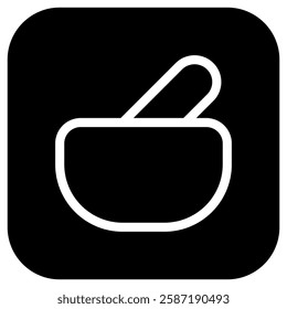 Editable mortar and pestle, parmacy vector icon. Part of a big icon set family. Perfect for web and app interfaces, presentations, infographics, etc