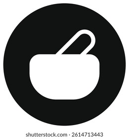 Editable mortar and pestle, parmacy vector icon. Part of a big icon set family. Perfect for web and app interfaces, presentations, infographics, etc