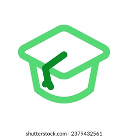 Editable mortarboard hat, cap vector icon. Education, college, graduation. Part of a big icon set family. Perfect for web and app interfaces, presentations, infographics, etc