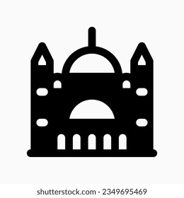 Editable mosque vector icon. Landmark, monument, middle east, religious, building, architecture. Part of a big icon set family. Perfect for web and app interfaces, presentations, infographics, etc