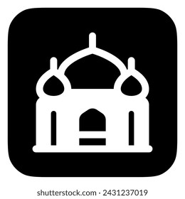 Editable mosque vector icon. Landmark, monument, middle east, religious, building, architecture. Part of a big icon set family. Perfect for web and app interfaces, presentations, infographics, etc