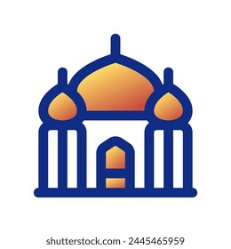 Editable mosque vector icon. Landmark, monument, middle east, religious, building, architecture. Part of a big icon set family. Perfect for web and app interfaces, presentations, infographics, etc