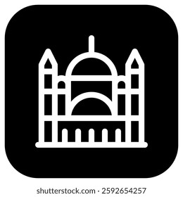 Editable mosque vector icon. Landmark, monument, middle east, religious, building, architecture. Part of a big icon set family. Perfect for web and app interfaces, presentations, infographics, etc