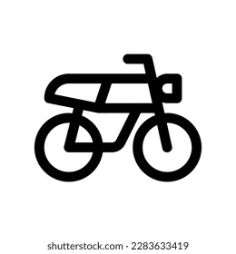 Editable motorbike vector icon. Vehicles, transportation, travel. Part of a big icon set family. Perfect for web and app interfaces, presentations, infographics, etc