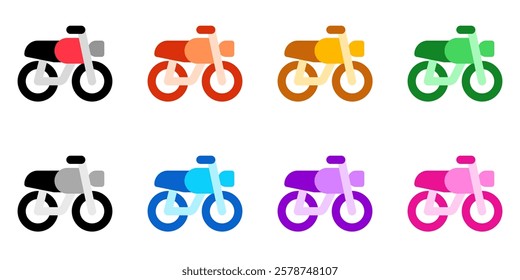 Editable motorbike vector icon. Vehicles, transportation, travel. Part of a big icon set family. Perfect for web and app interfaces, presentations, infographics, etc