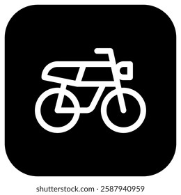Editable motorbike vector icon. Vehicles, transportation, travel. Part of a big icon set family. Perfect for web and app interfaces, presentations, infographics, etc