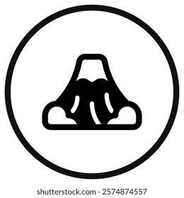 Editable mount, mountain vector icon. Landmark, environment, landscape, nature. Part of a big icon set family. Perfect for web and app interfaces, presentations, infographics, etc
