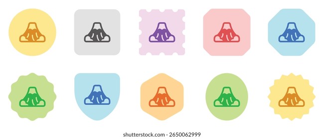 Editable mount, mountain vector icon. Landmark, environment, landscape, nature. Part of a big icon set family. Perfect for web and app interfaces, presentations, infographics, etc