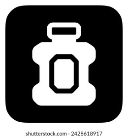 Icono de vector de enjuague bucal editable. Odontología, salud, medicina. Parte de una gran familia de iconos. Perfecto para interfaces web y aplicaciones, presentaciones, infografías, etc